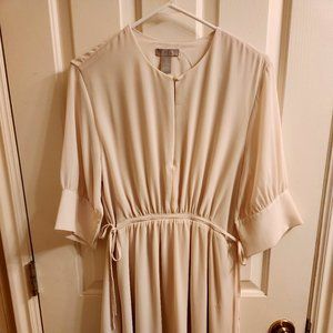 H&M Beige Midi Dress